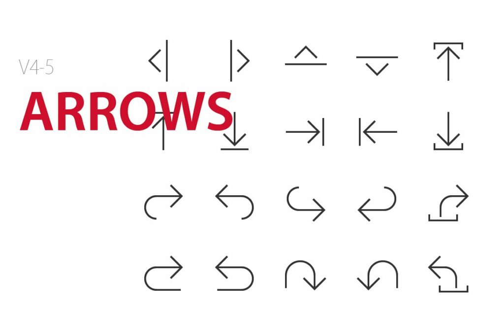 100 Arrows Ui Icons – Masterbundles