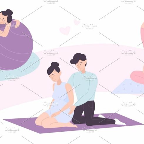 Healthy pregnancy design concept cover image.