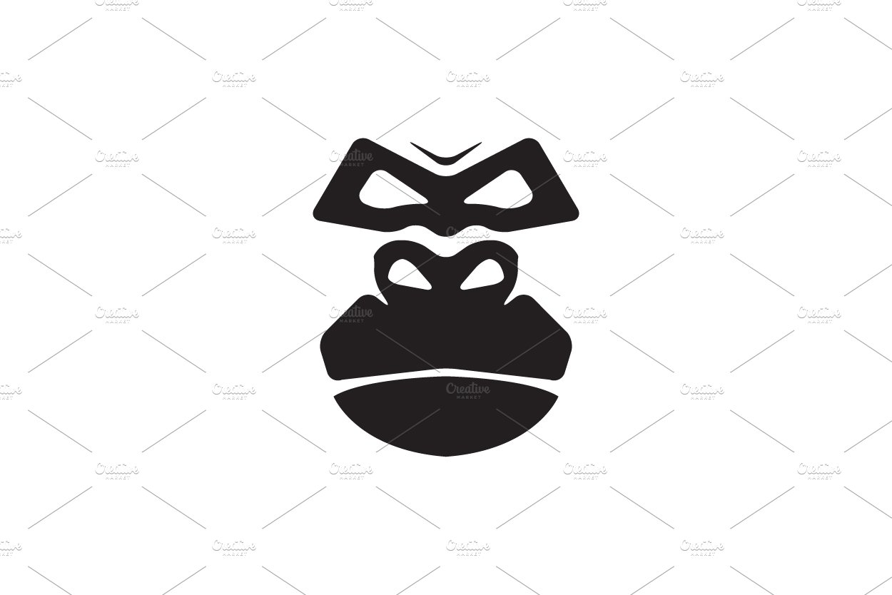 face black gorilla simple logo cover image.