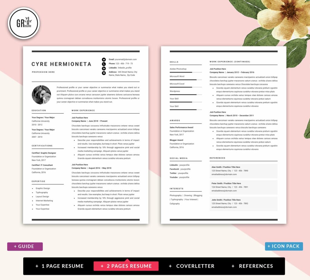 Resume Template | CV Template - 04 – MasterBundles