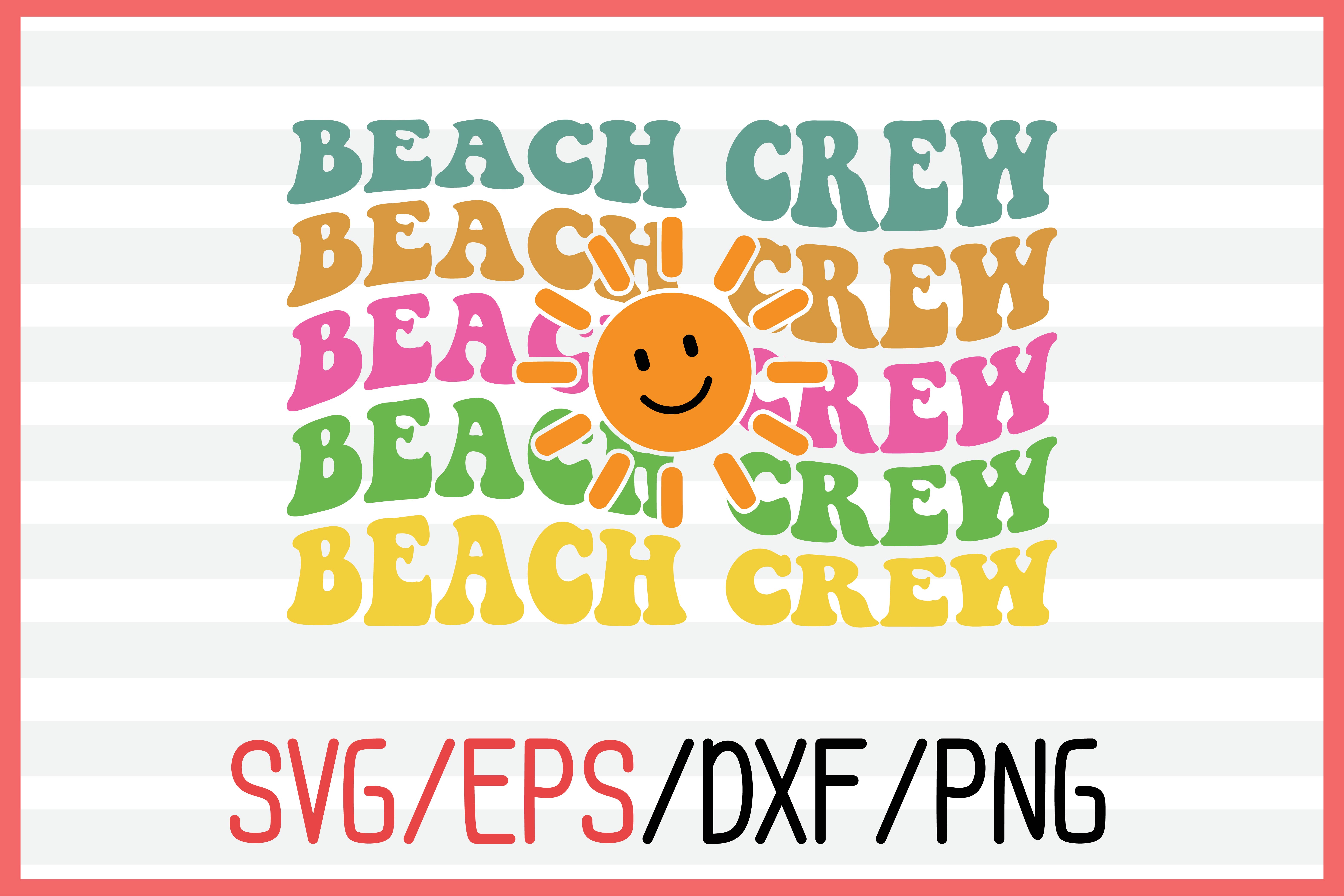 About Beach crew retro svg design pinterest preview image.