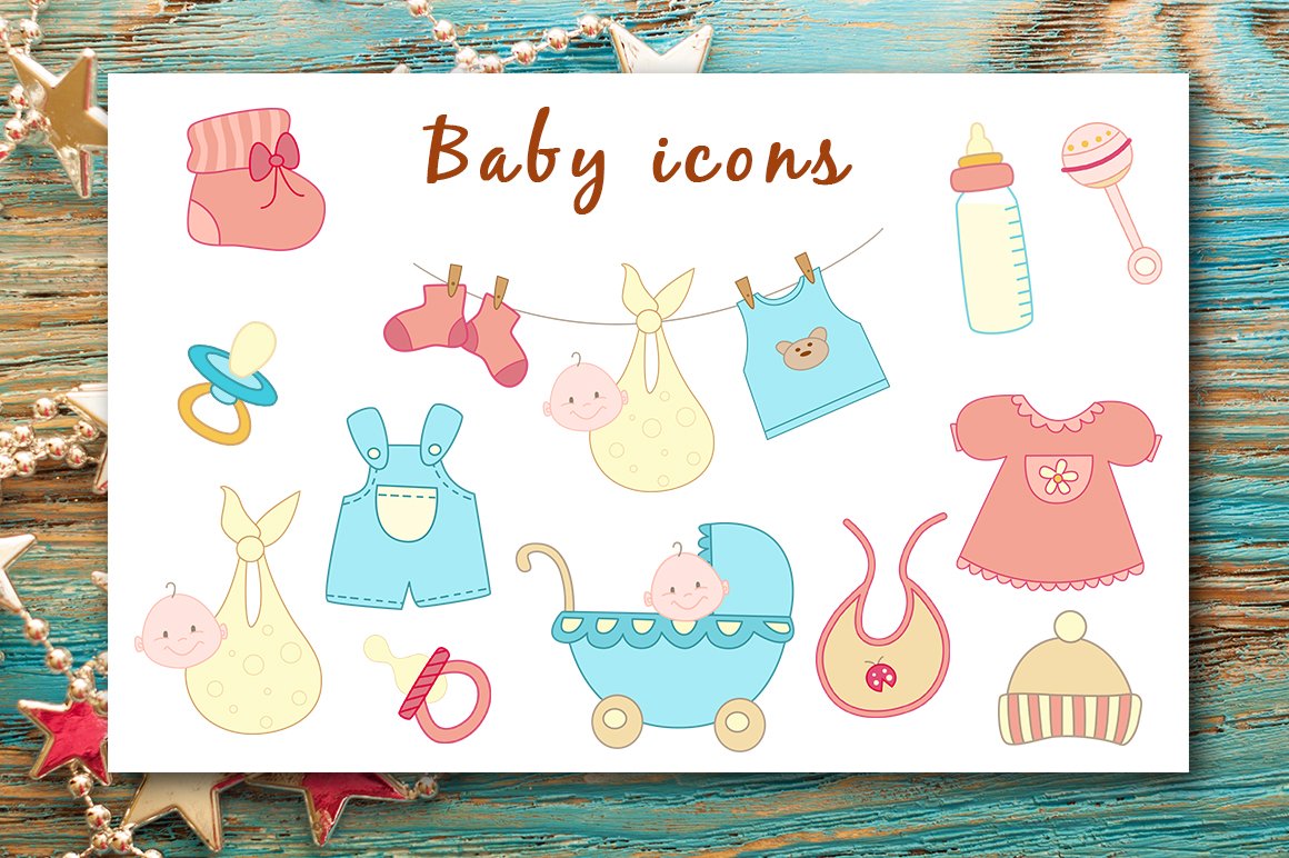 Baby Icons Set cover image.