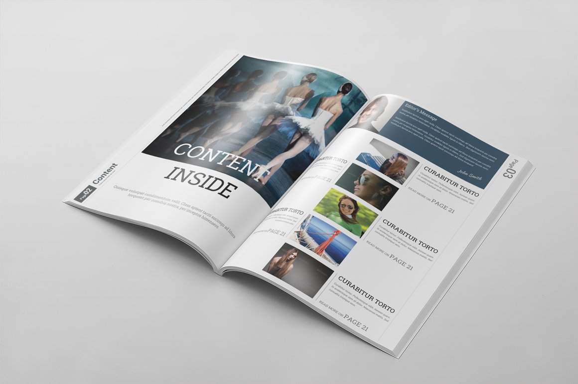 Magazine Template 42 preview image.