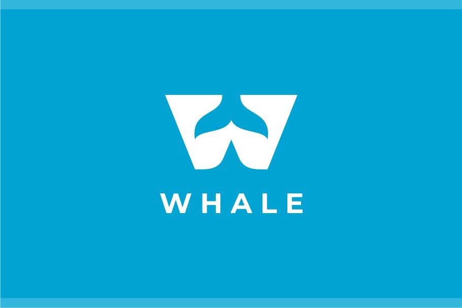 Whale - Letter W Logo preview image.