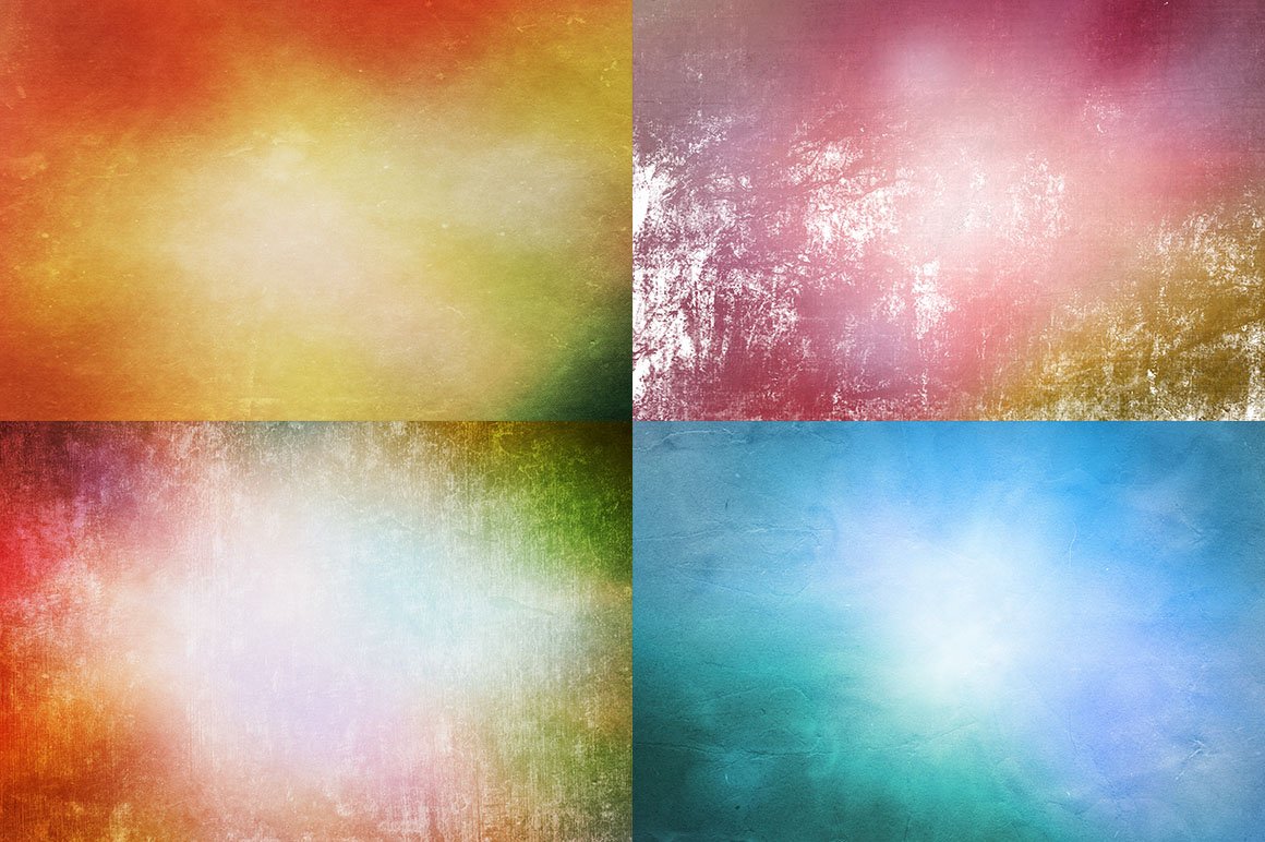 12 High Res Color Grunge Textures preview image.