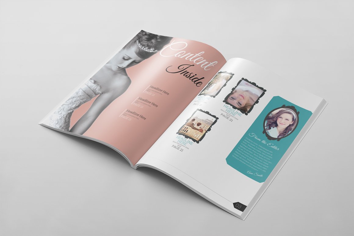 Magazine Template 51 preview image.