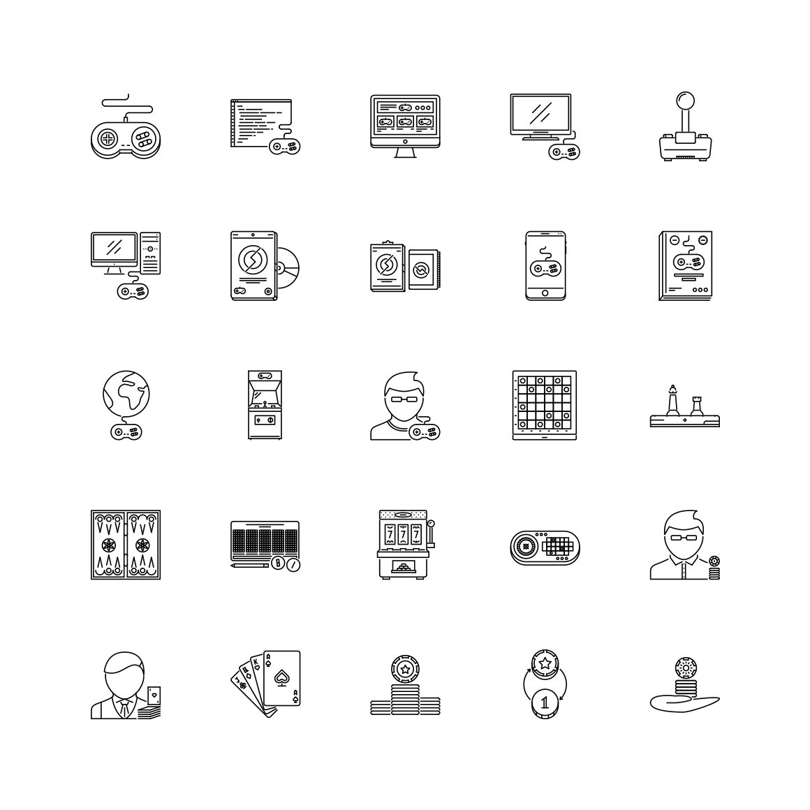 The Game Outline Icons 25 preview image.