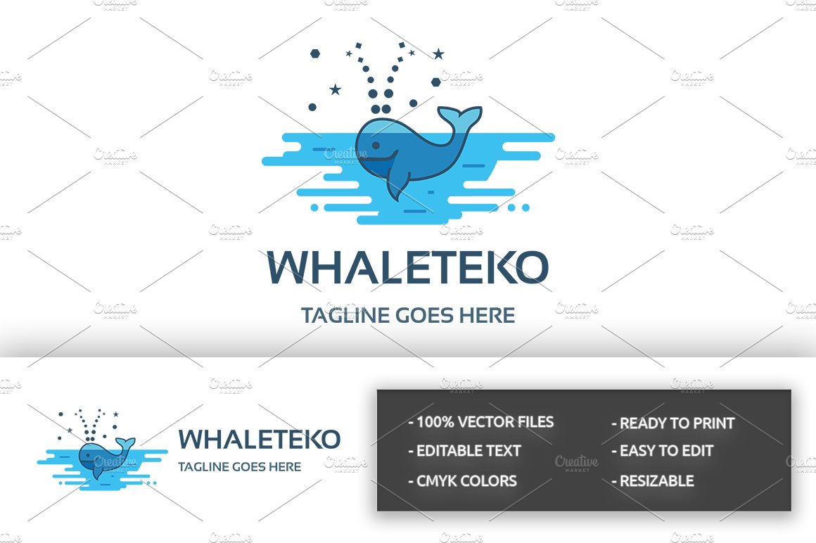 Whaleteko Logo preview image.