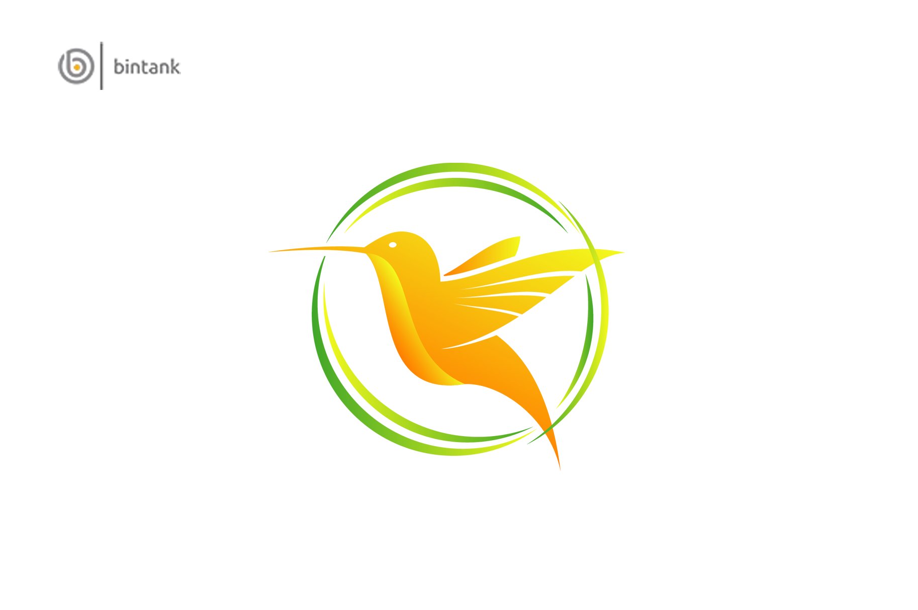 Beautiful Humming Bird Logo cover image.