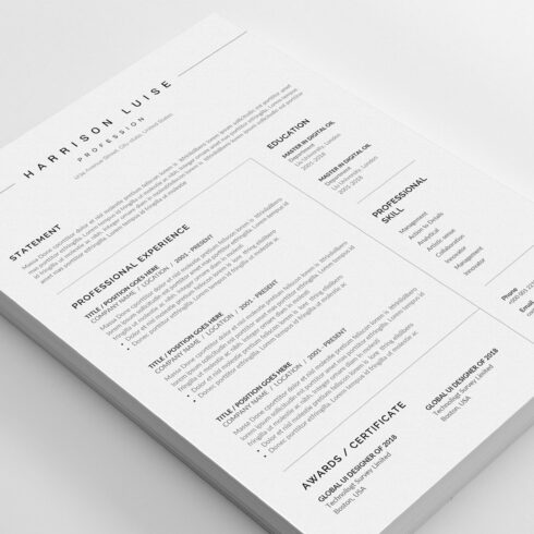 Word Resume cover image.