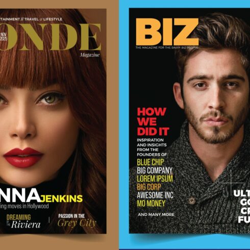 Magazine Cover templates cover image.