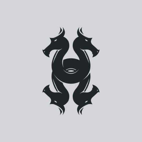 Hydra Sea Monster Letter H Logo cover image.