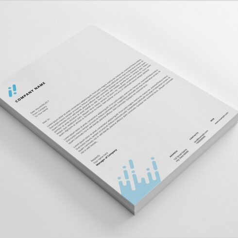 Letterhead Template V23 cover image.