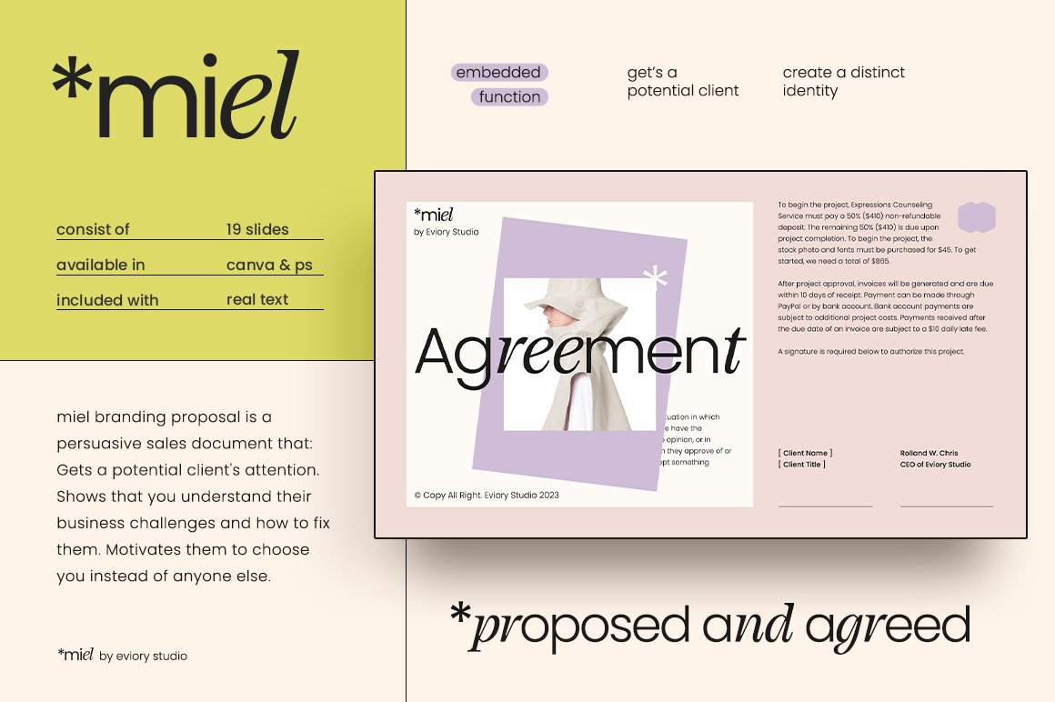 MIEL / Brand Proposal preview image.
