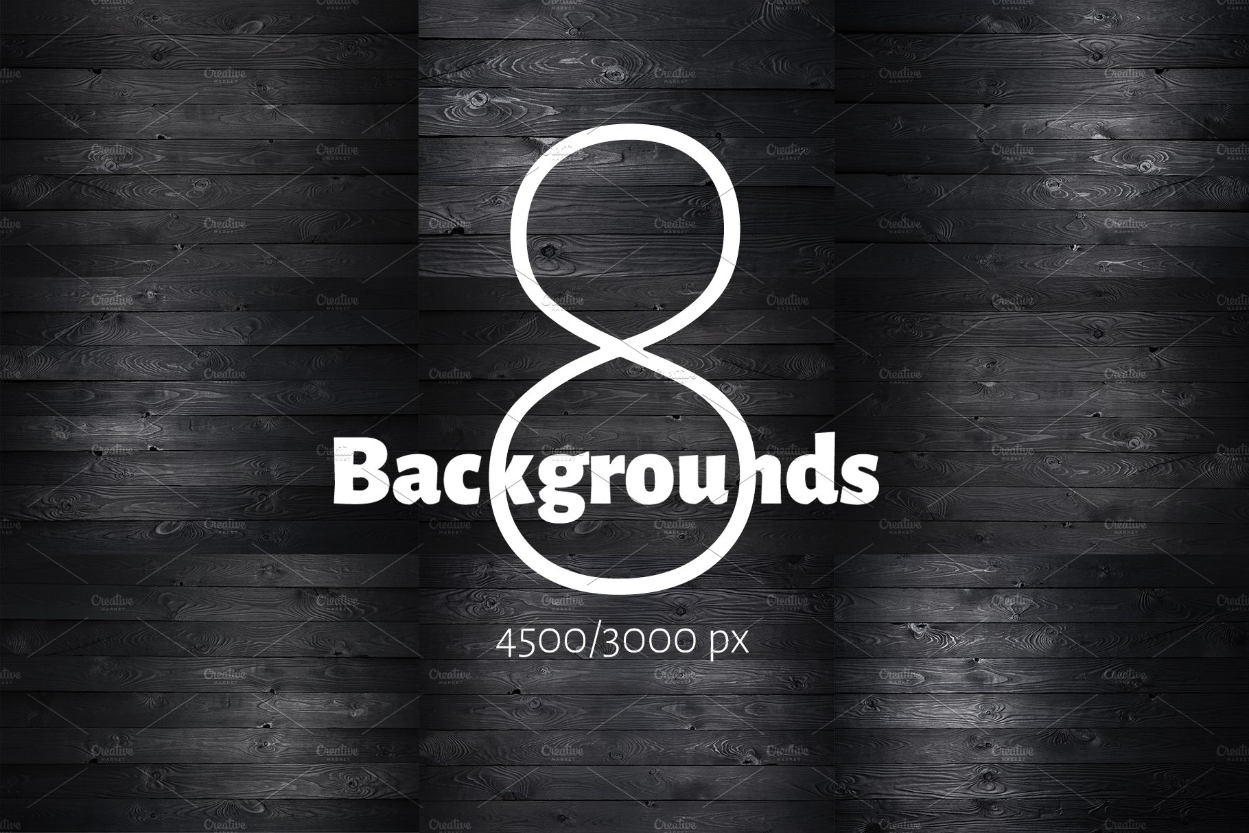 Black wooden background preview image.