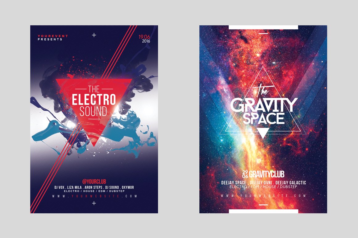 30 ABSTRACT Flyer Bundle preview image.