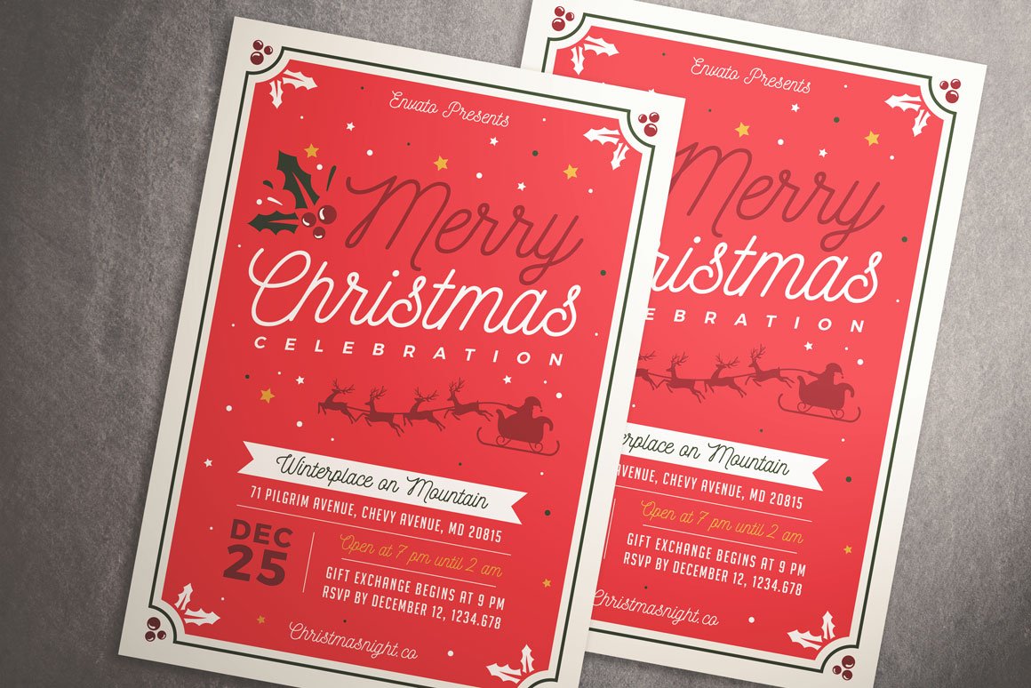 Christmas Celebration Flyer preview image.