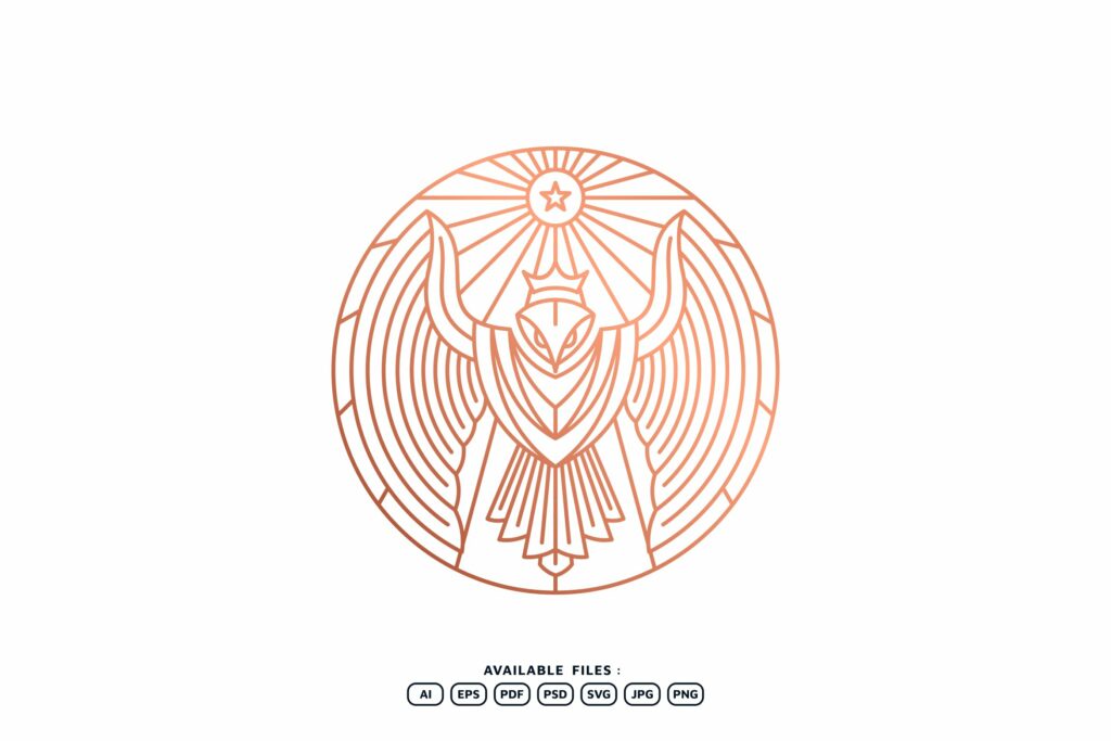 Falcon Illustration Template – MasterBundles