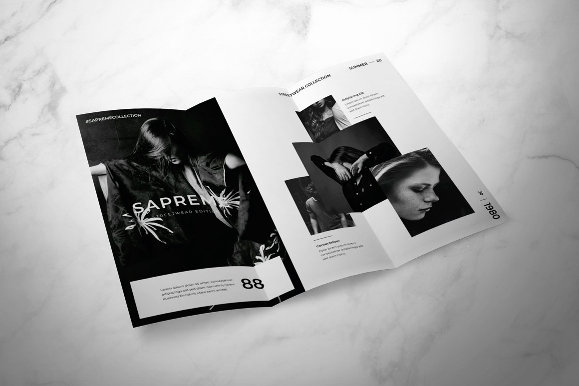 Fashion Trifold Brochure preview image.