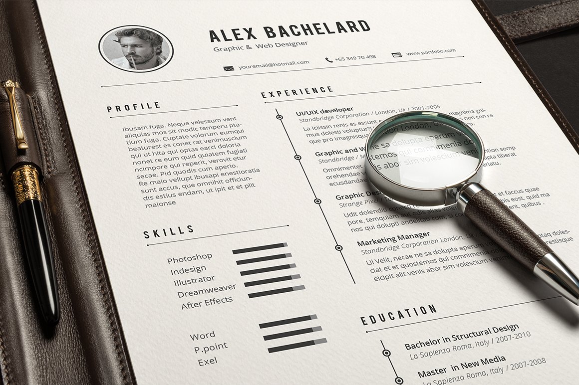 Alex Resume preview image.