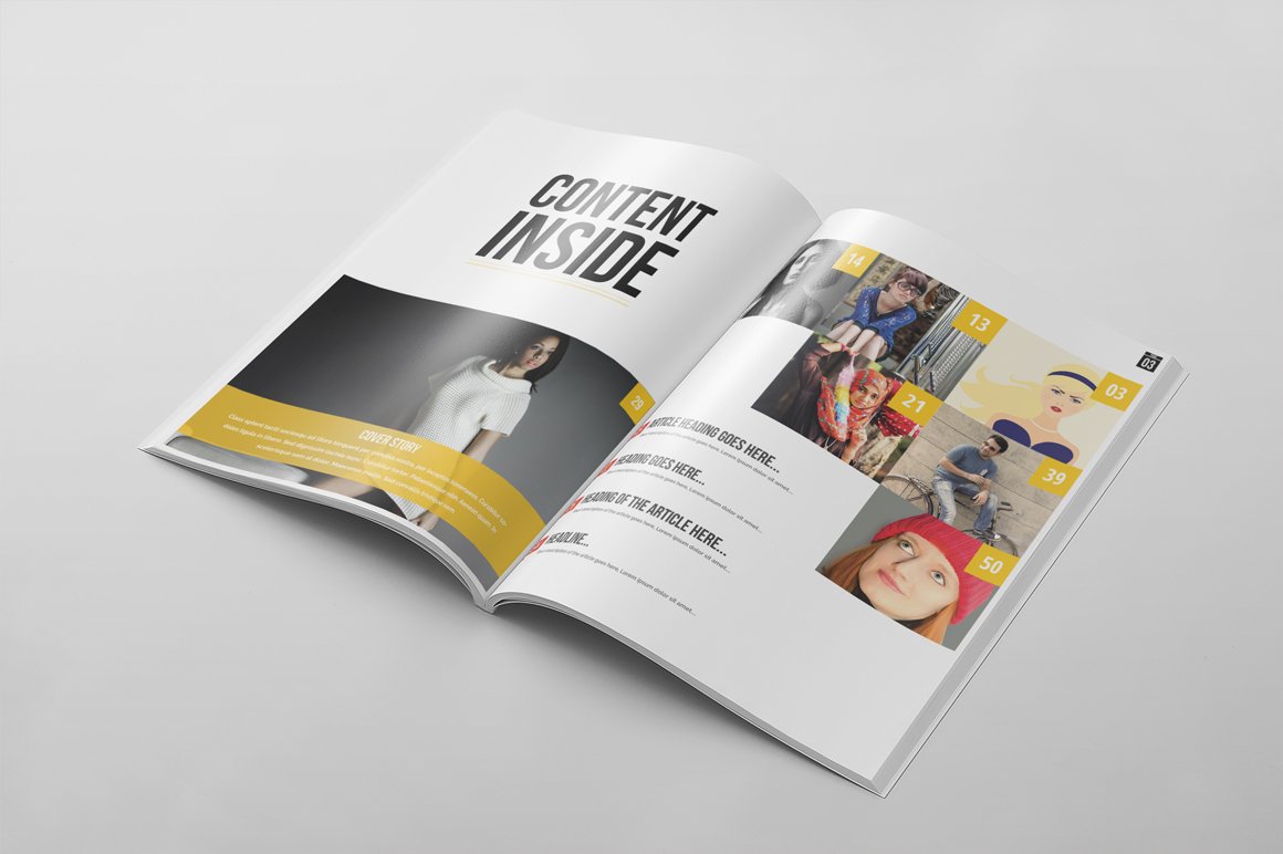 Magazine Template 41 preview image.