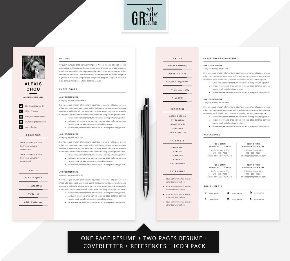 Resume Template | CV Template - 07 preview image.