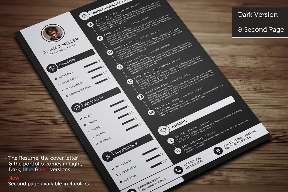 Clean CV Resume preview image.