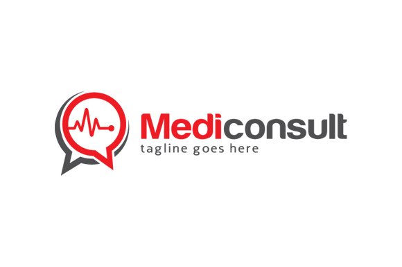 Medic Consult Logo Template preview image.