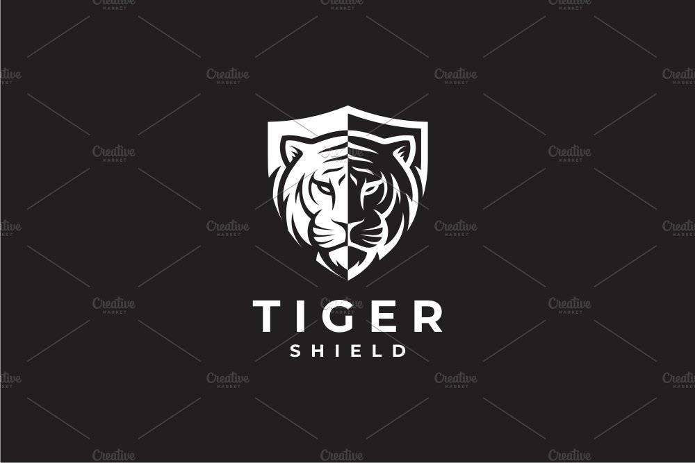 Tiger Shield Logo Template cover image.