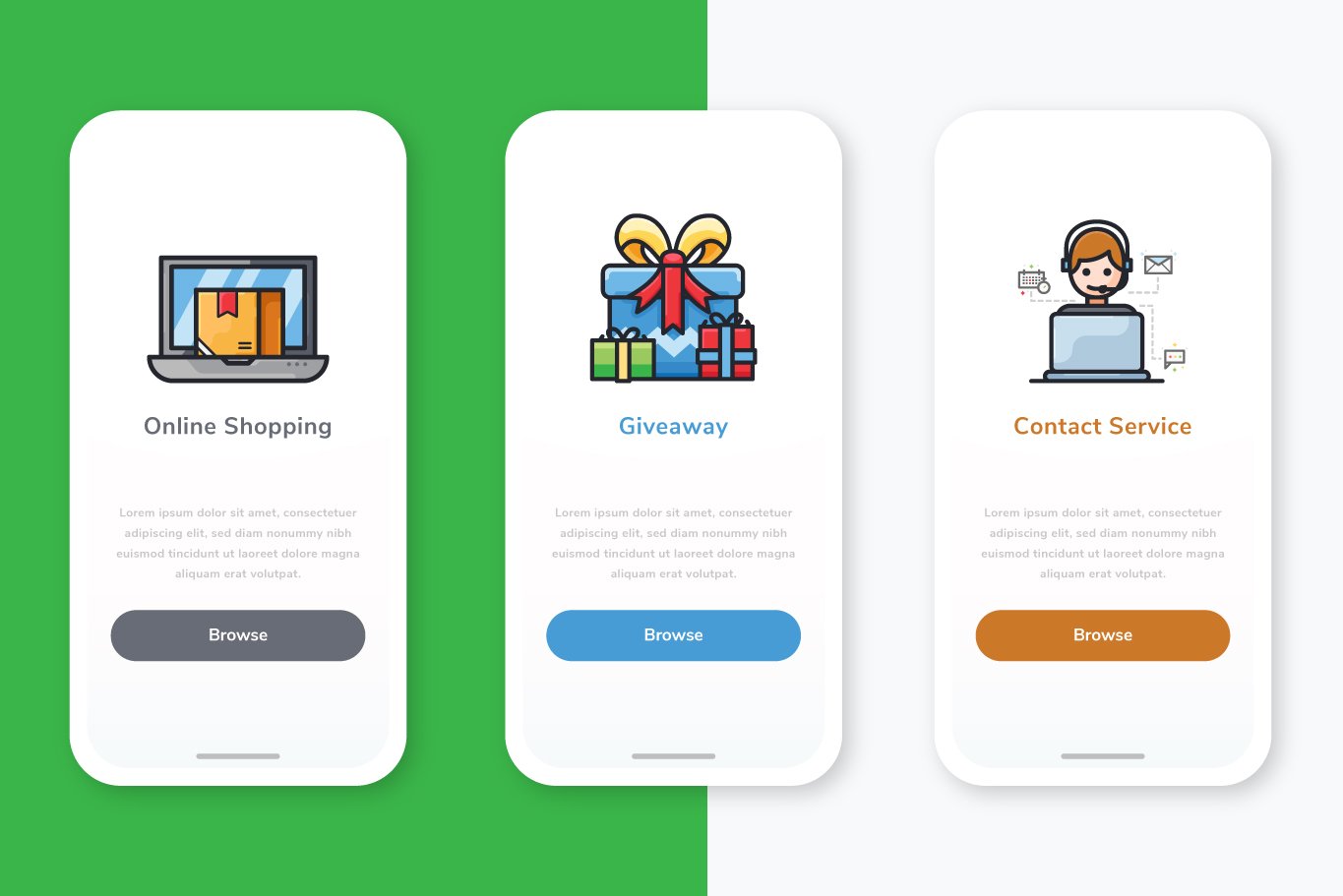 E-commerce icons pack preview image.