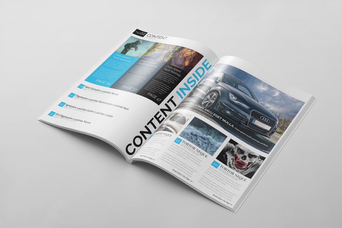 Magazine Template 47 preview image.