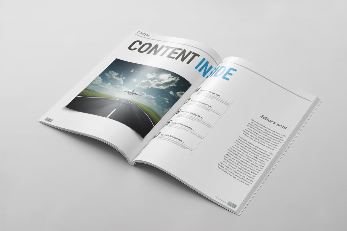 Magazine Template 55 preview image.