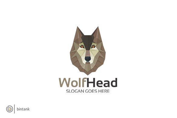 Wolf Head Logo preview image.