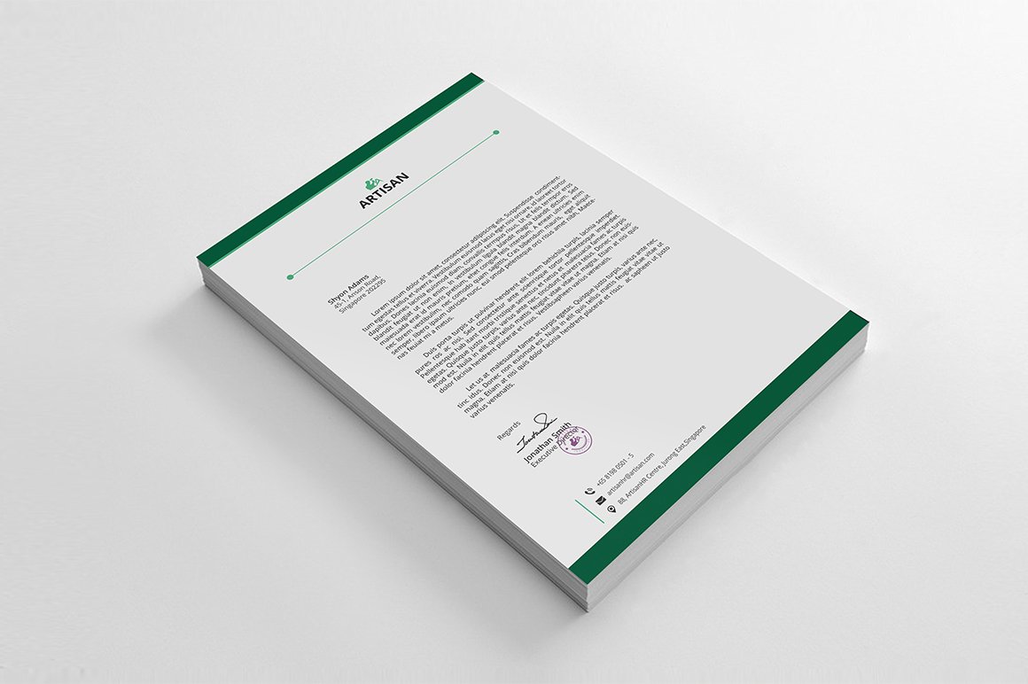 Letterhead preview image.