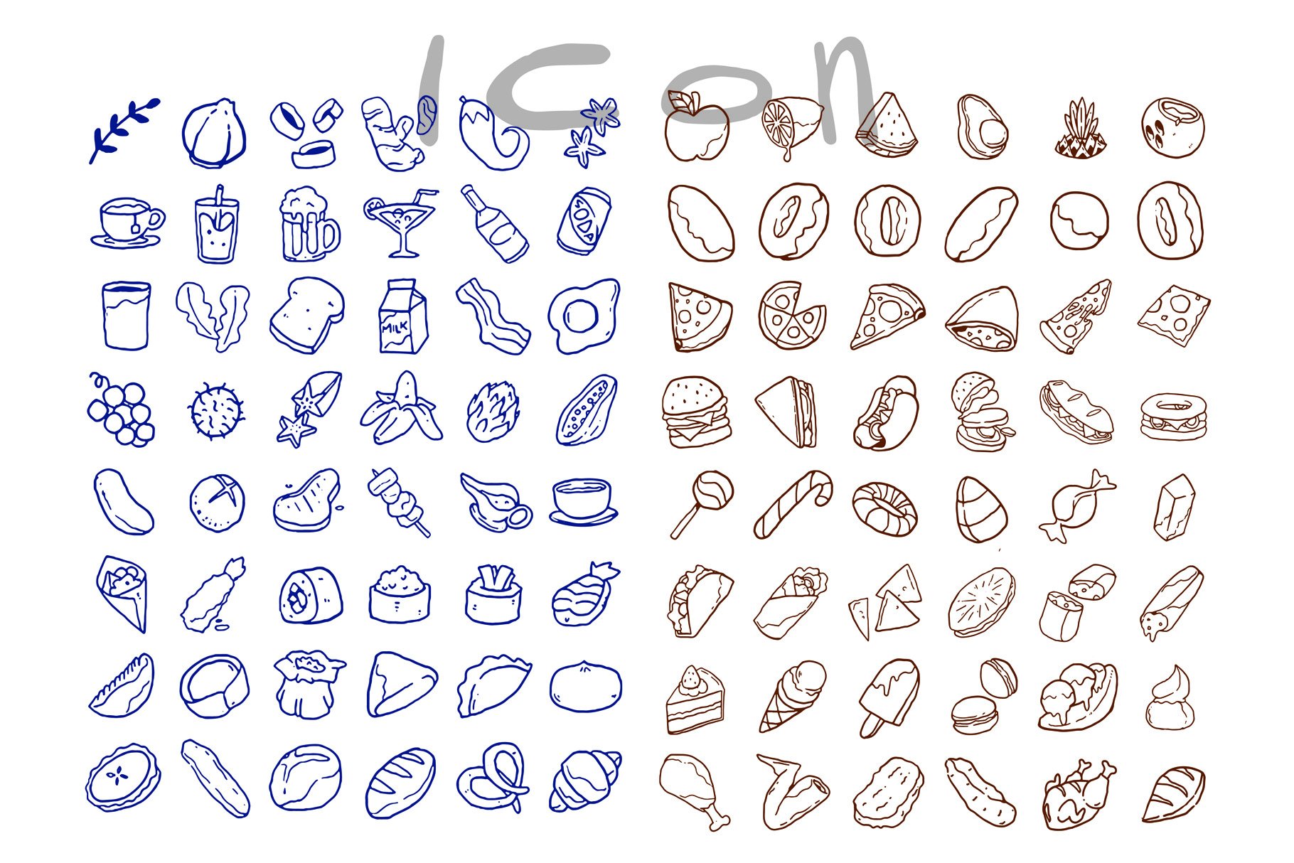 Food Doodle Hand Drawn Icon | FOODLE preview image.