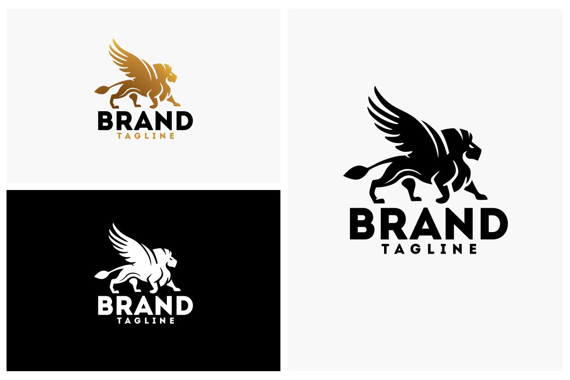 Gryphon Logo Template preview image.