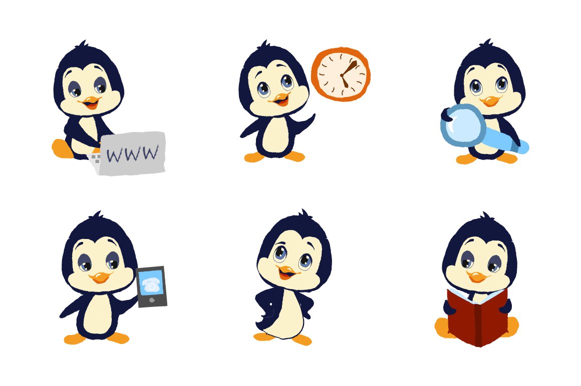 Penguin Mascot preview image.