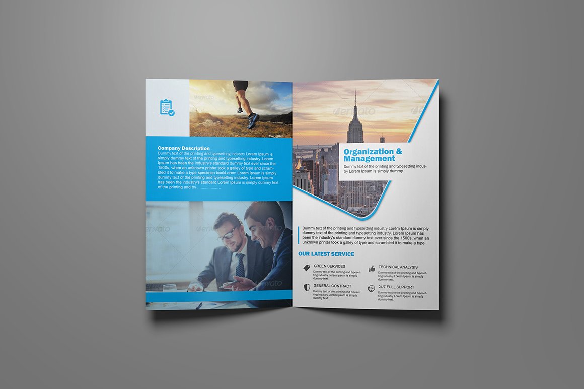 Business Bifold Brochure preview image.