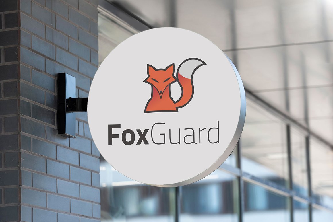 Fox Guard Logo Template preview image.