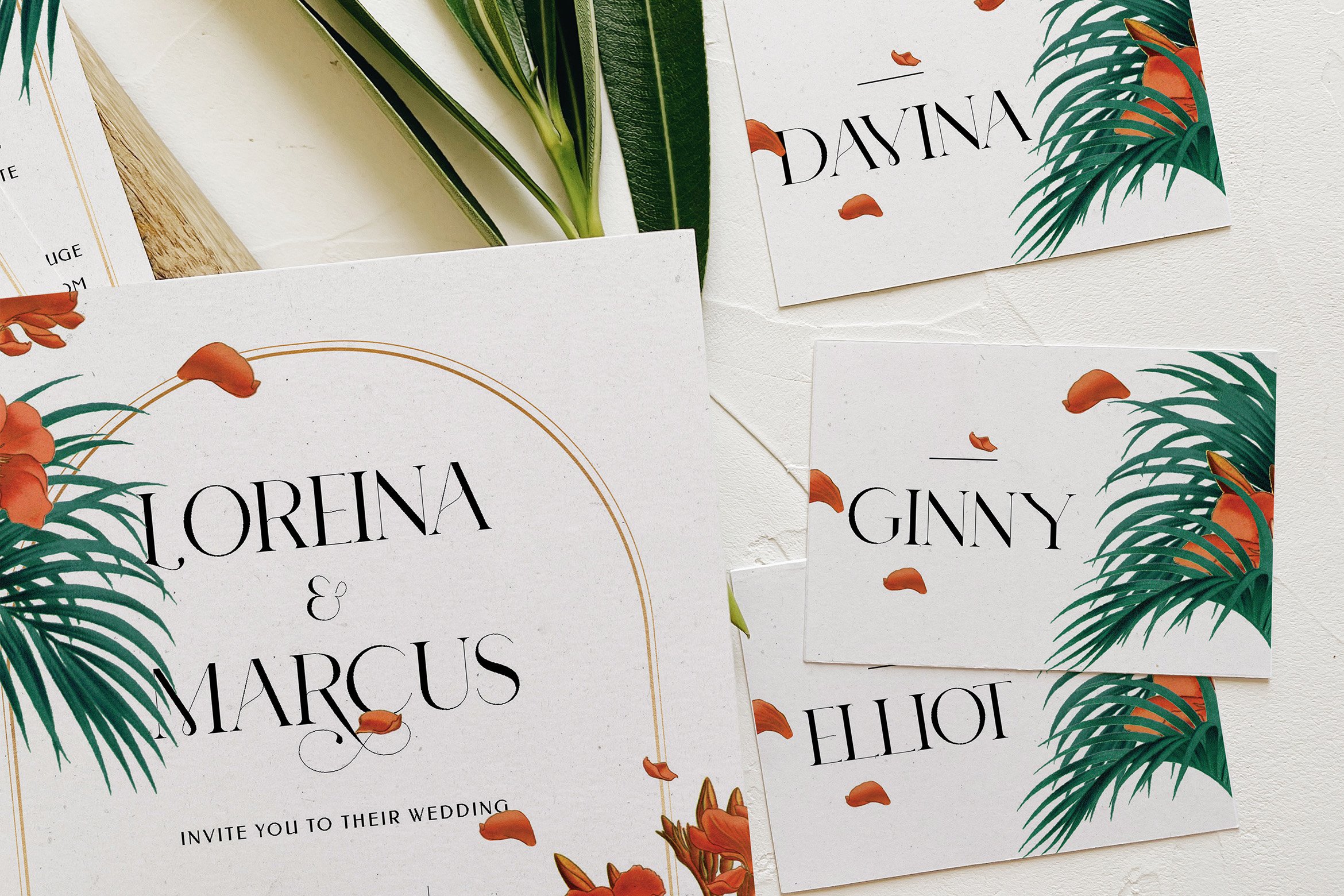 Fancy Tropical Wedding Suite preview image.