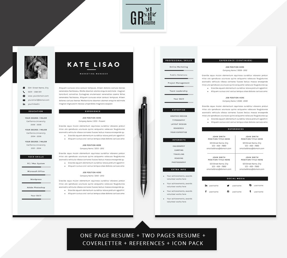 Resume Template | CV Template - 09 preview image.