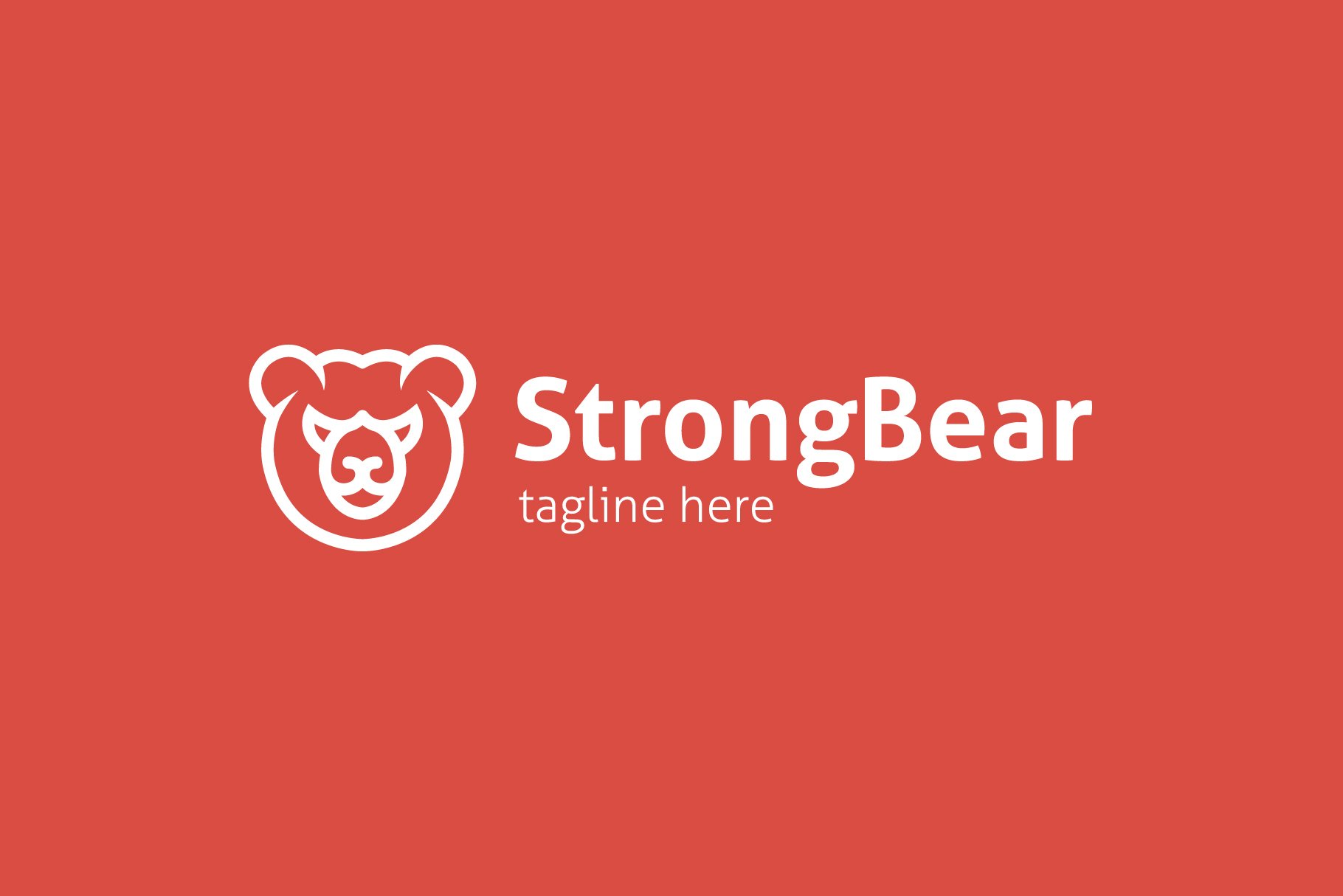 Strong Bear Logo preview image.