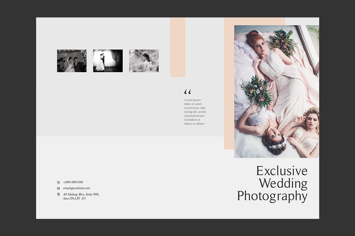 Wedding Photography Brochures preview image.