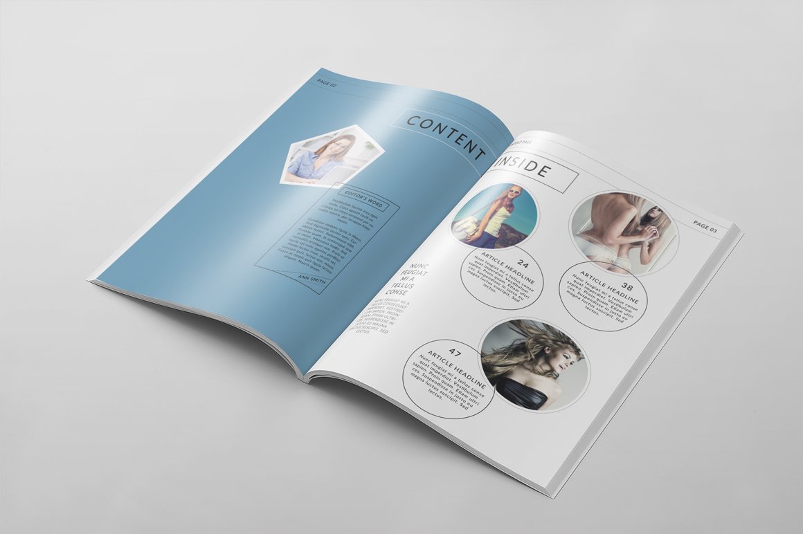 Magazine Template 57 preview image.