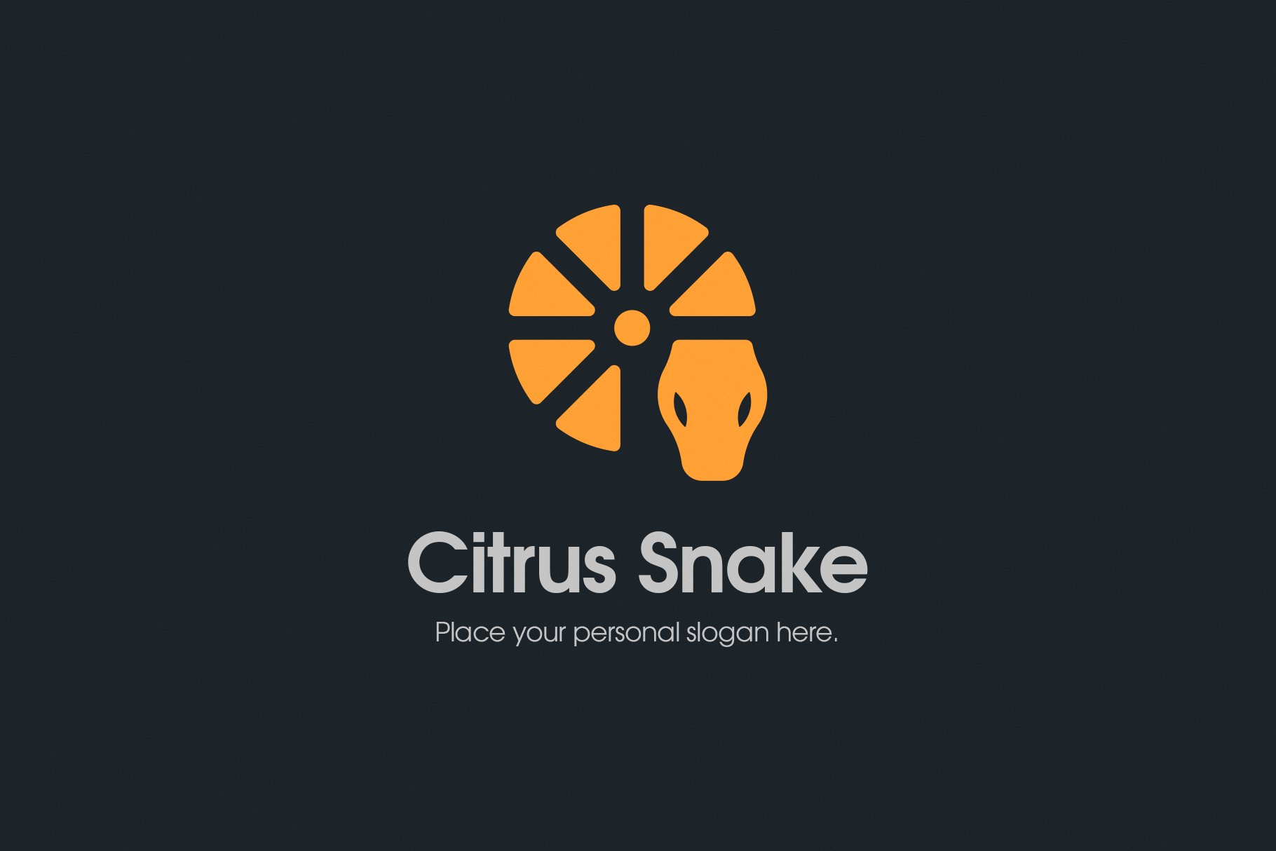 Lemon Citrus Snake Logo preview image.