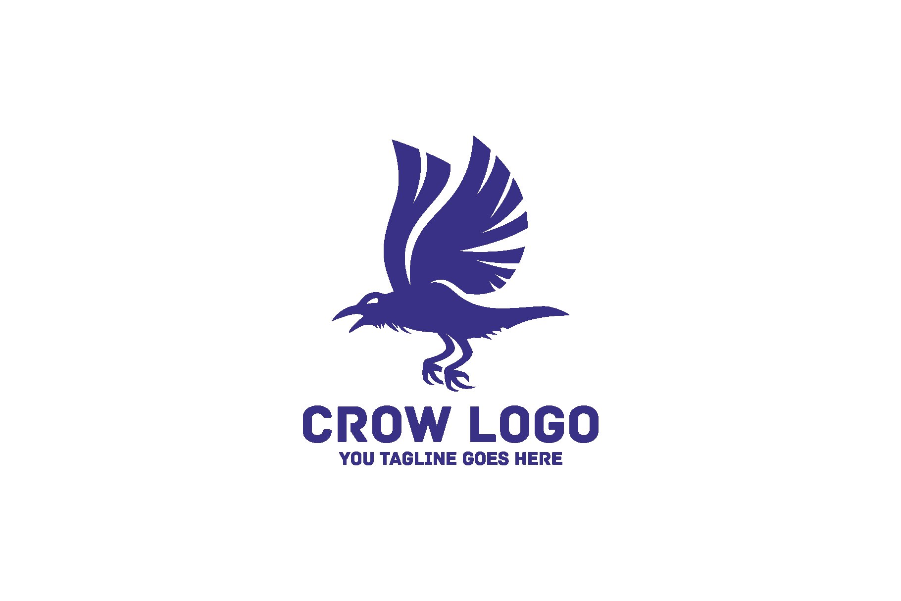 Create a professional crow logo with our logo maker in under 5 minutes