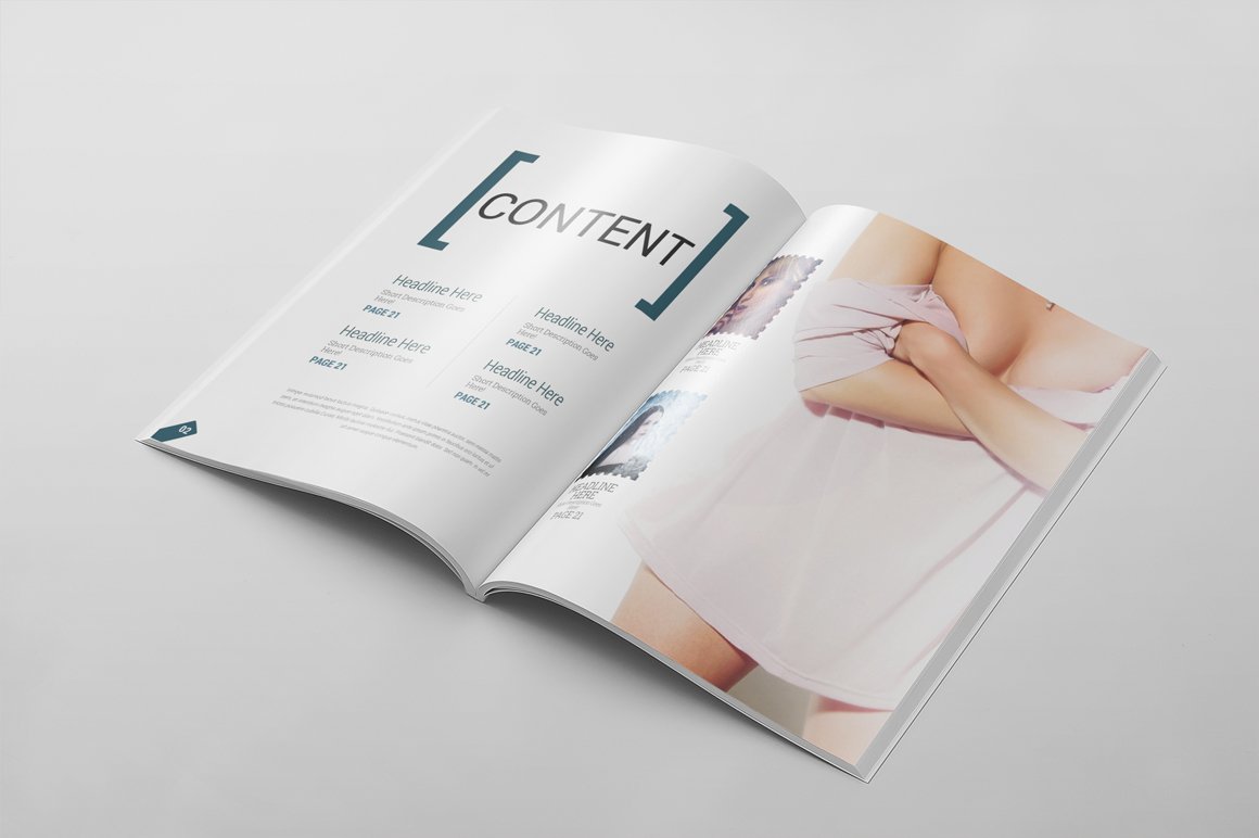 Magazine Template 50 preview image.