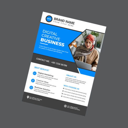 Corporate Flyer Template cover image.