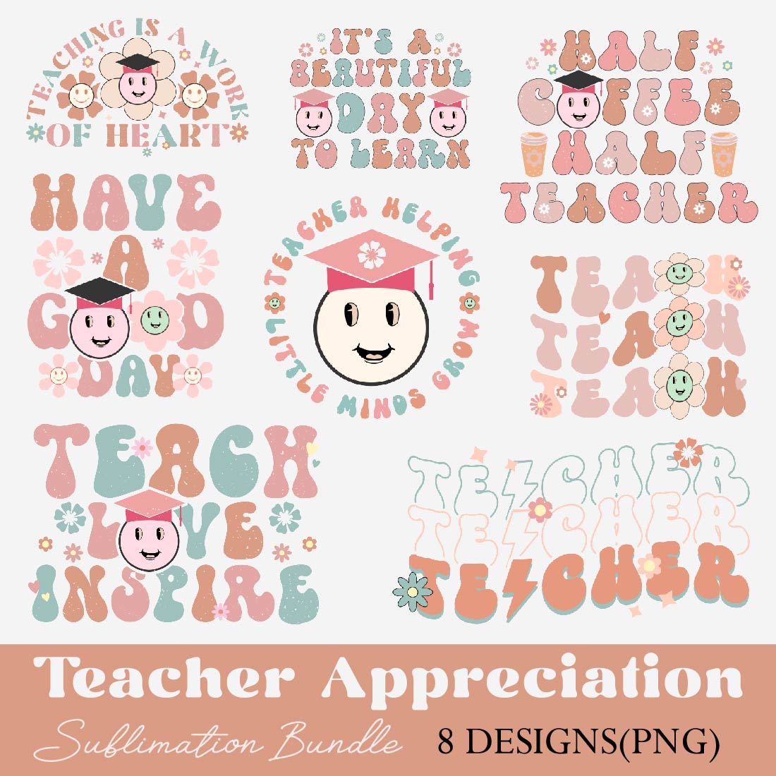 Best Teacher Sublimation Bundle cover image.