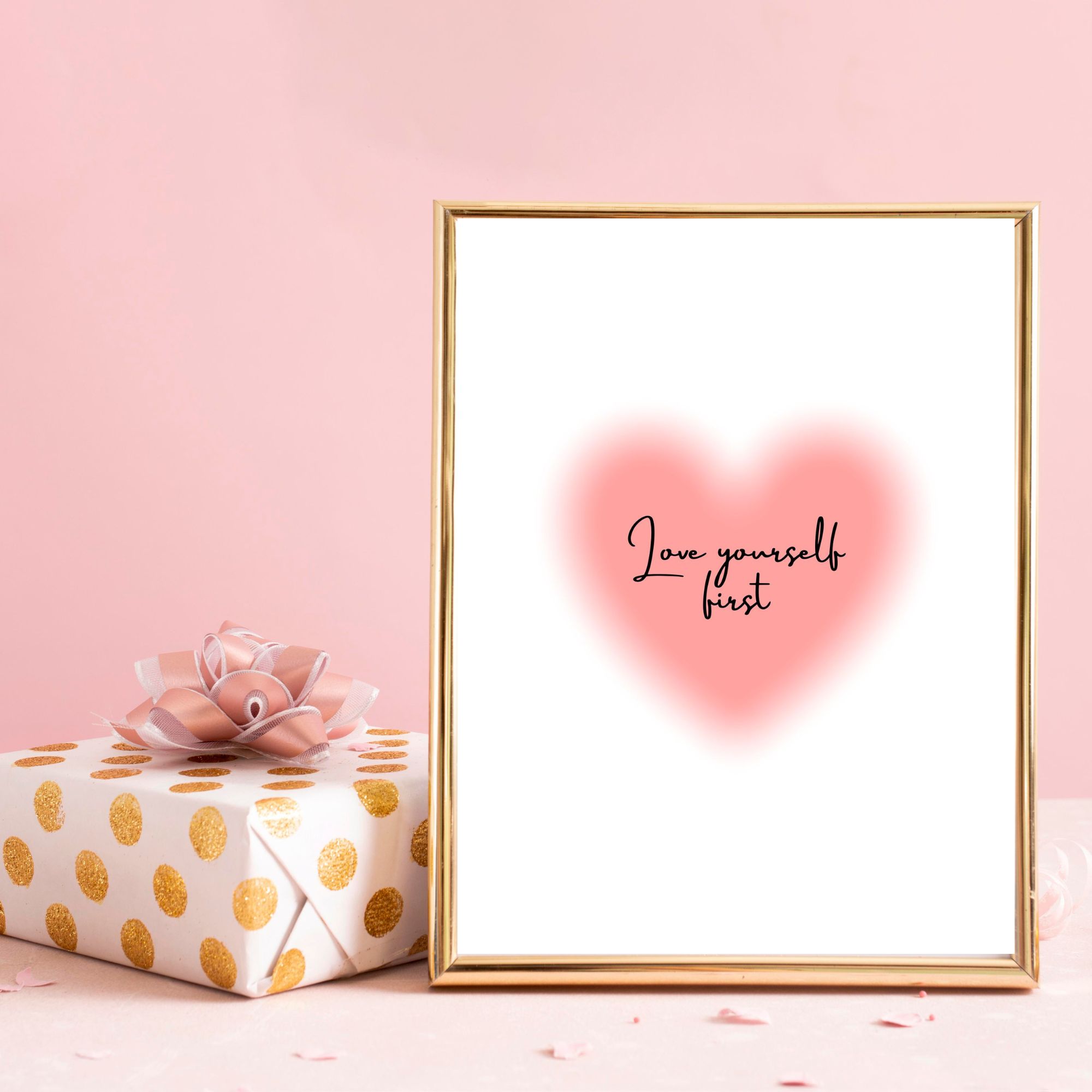 Love yourself first Printable, L O V E, Classic Love , Bedroom,Living Room,Home Decor, Digital DOWNLOAD Printable, Self love motivational preview image.